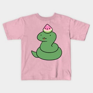 Tiny Watermelon Snake Kids T-Shirt